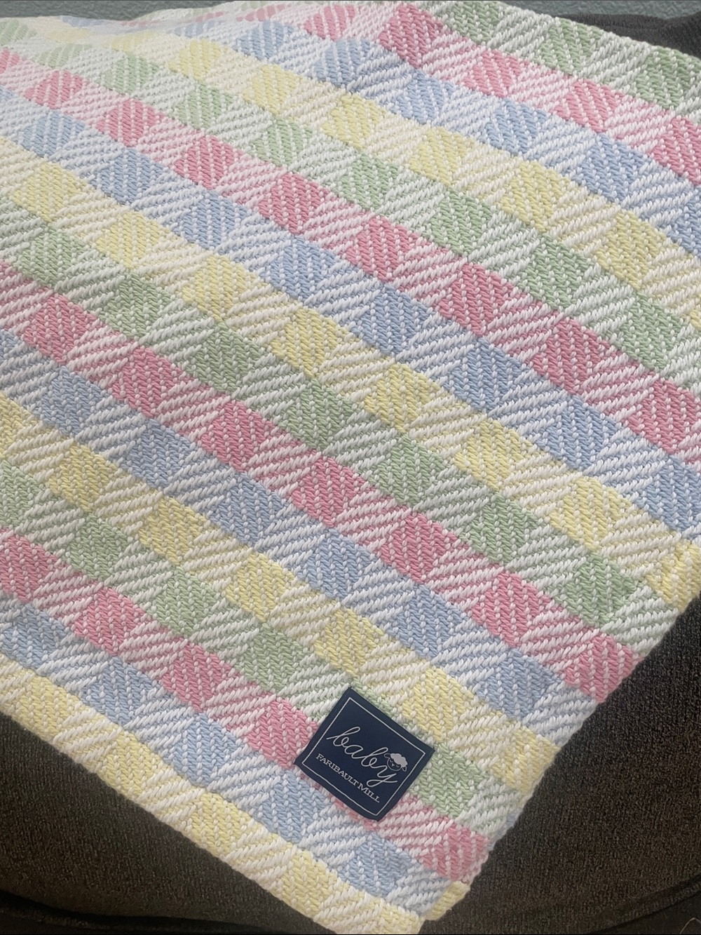 Paribault Mill cotton baby blanket